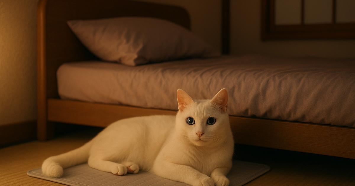 熱帯夜の猫の寝床 — 夜の暑さ対策