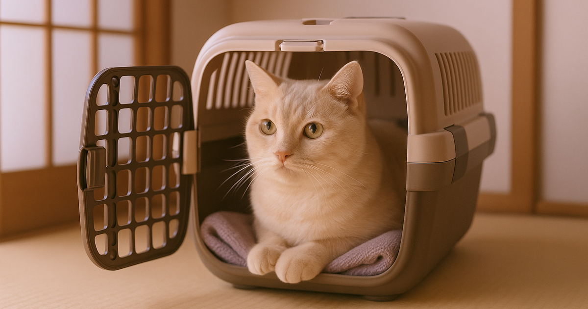 猫のキャリーバッグ選び方 — 型・サイズ比較