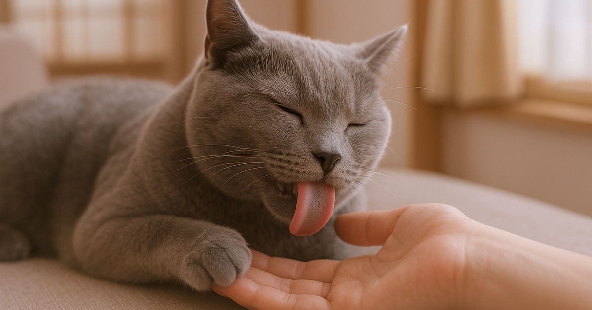 猫が飼い主を舐める理由と、やめさせたいときの対応