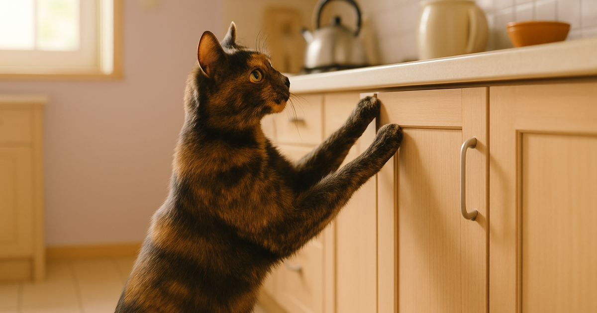 猫がドアや引き出しを開ける — 防ぎ方