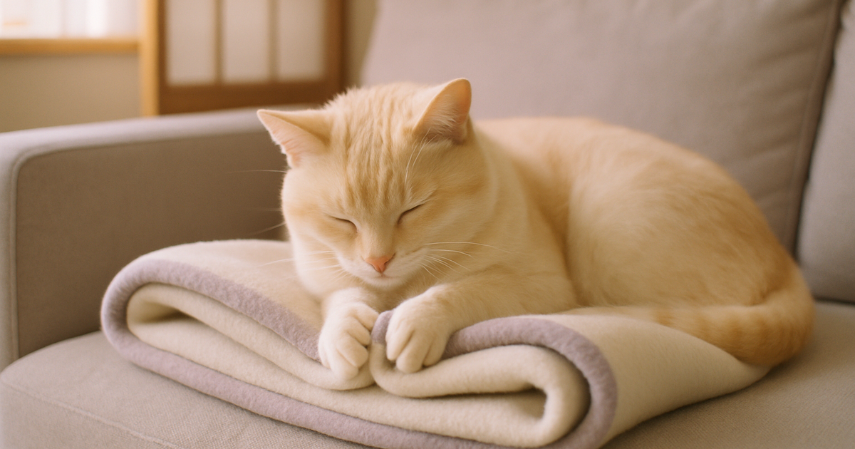 猫が布を吸う・噛む理由と対策