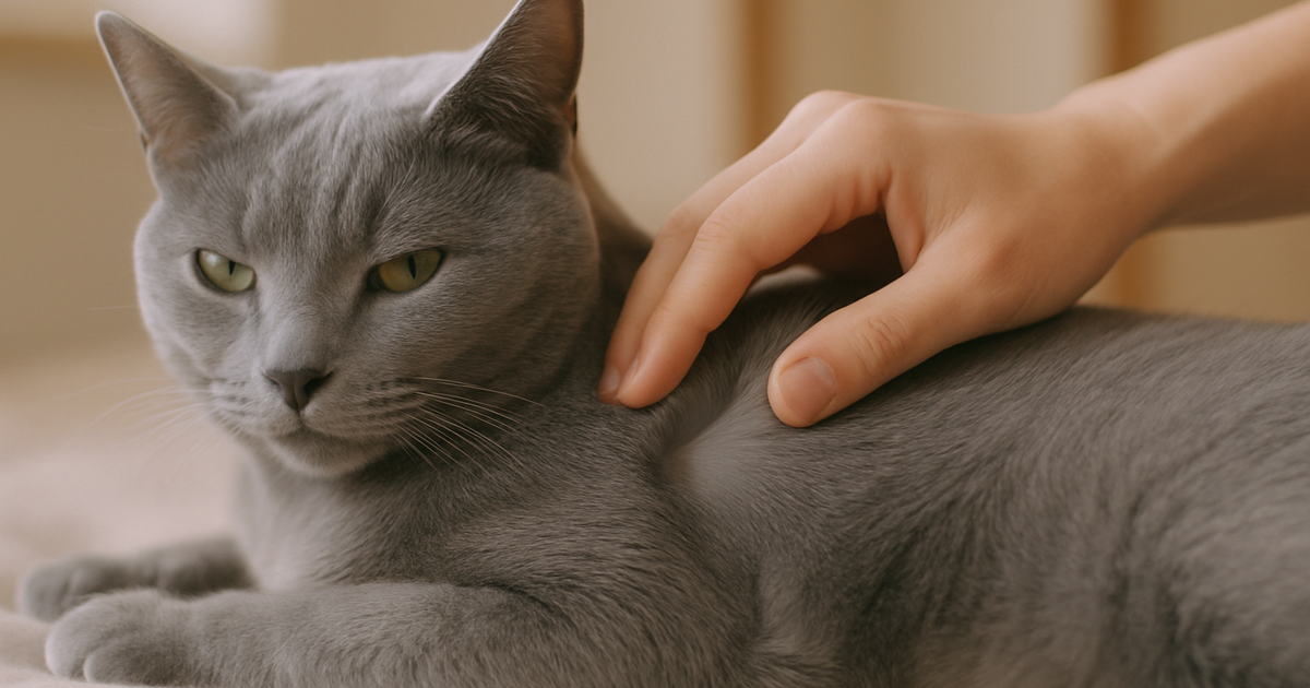猫の背中のかさぶた｜原因と受診の目安