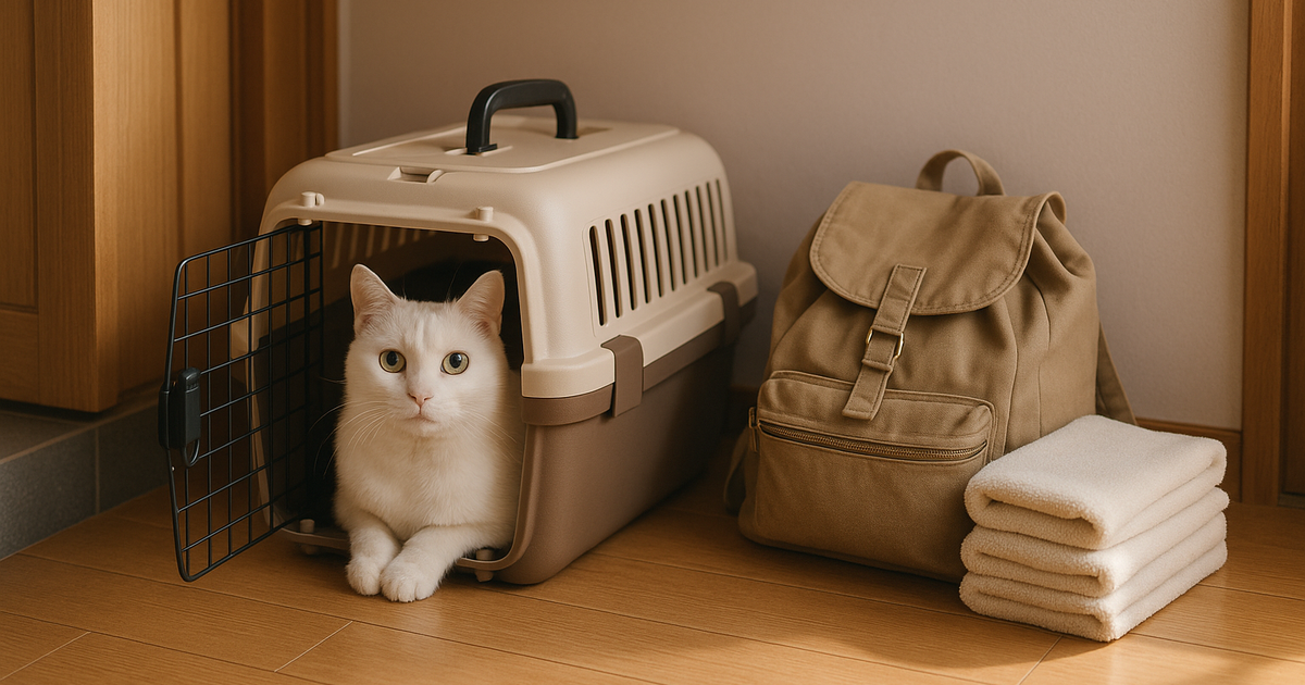 猫の防災｜9月1日までに揃える持ち出し品