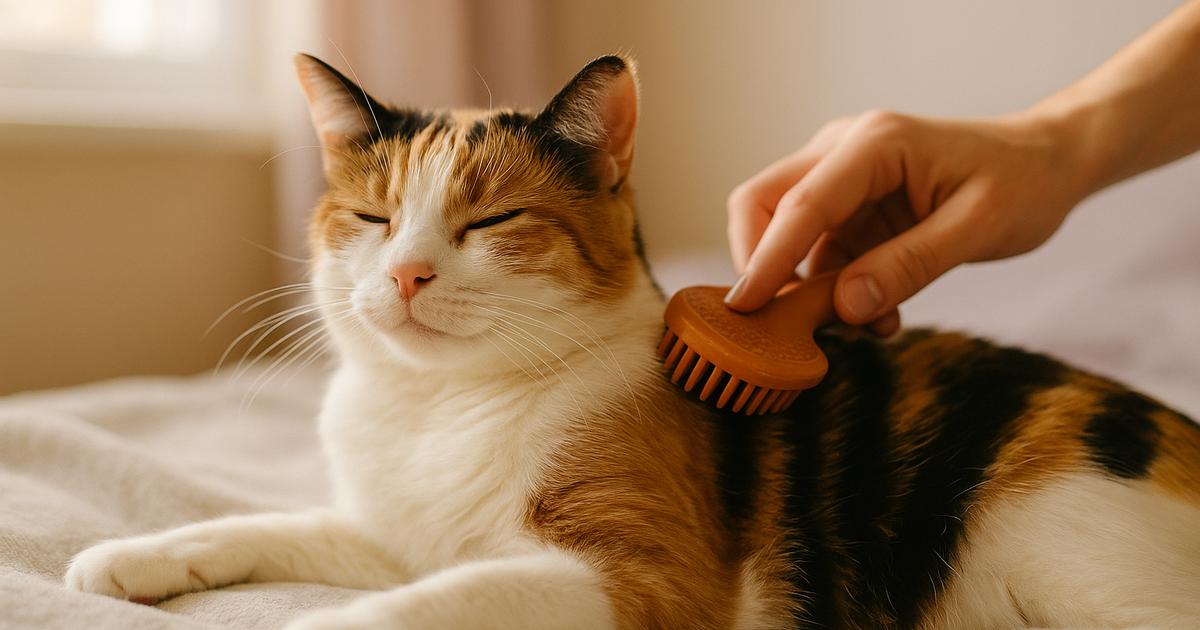 ブラッシングで猫の肌を傷つけない力加減