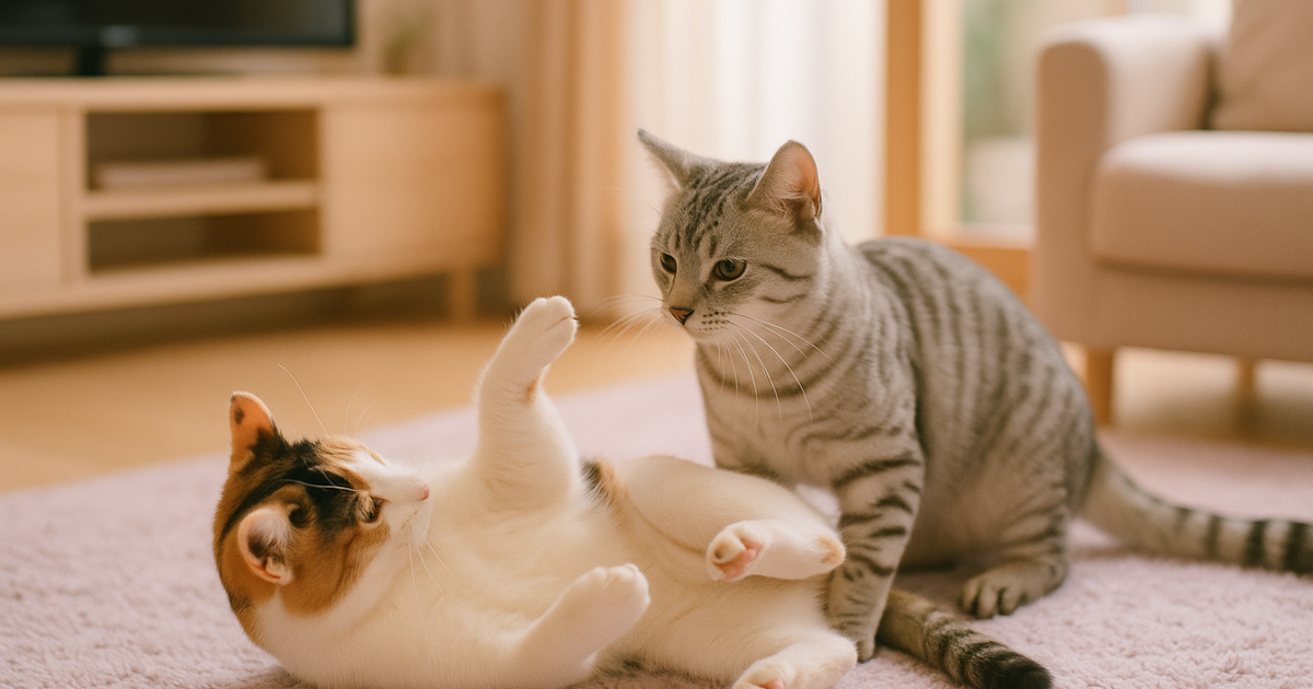猫同士の遊びとケンカの見分け方｜5つの基準