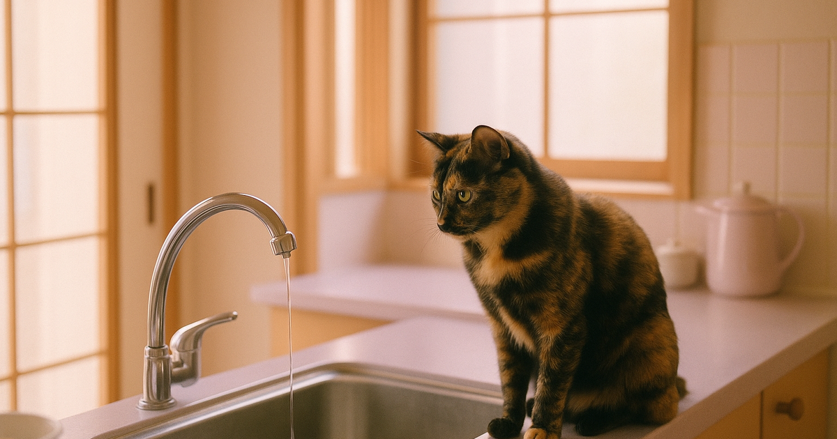 猫が蛇口の水を飲まなくなった｜確認の順番