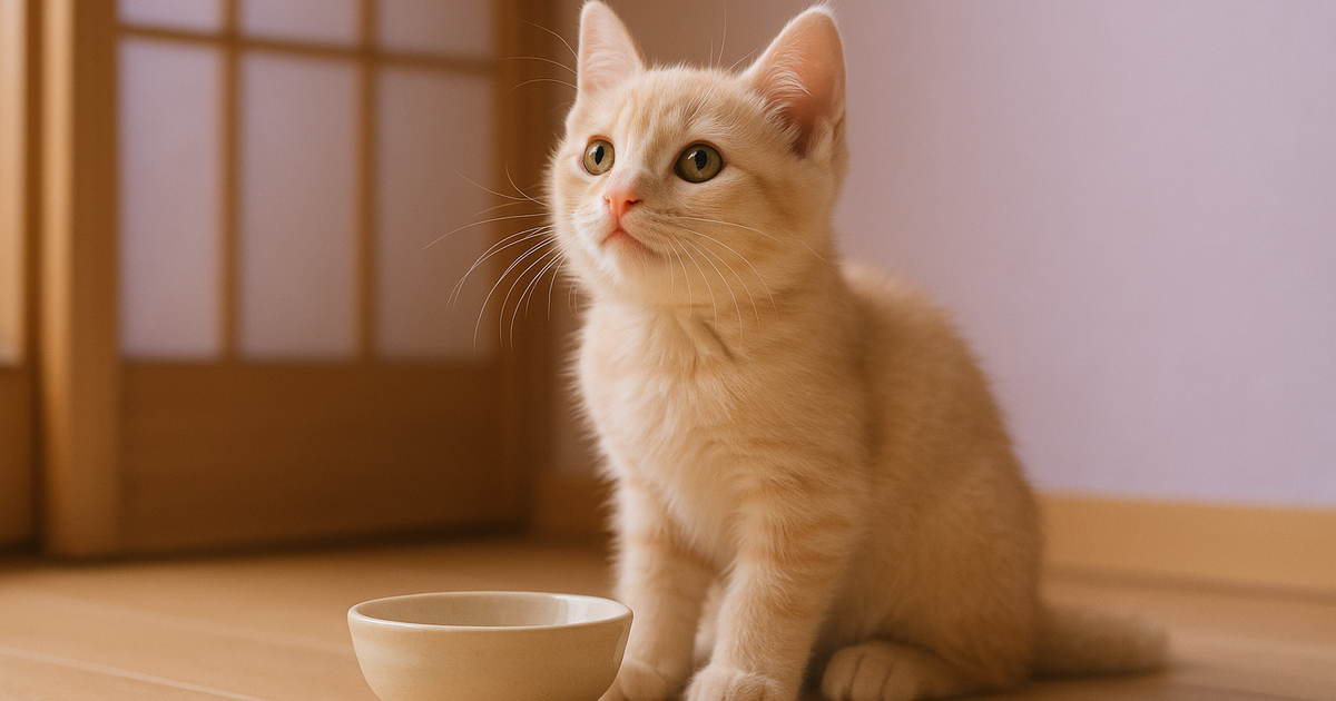 子猫のごはんの量と回数｜月齢別の目安