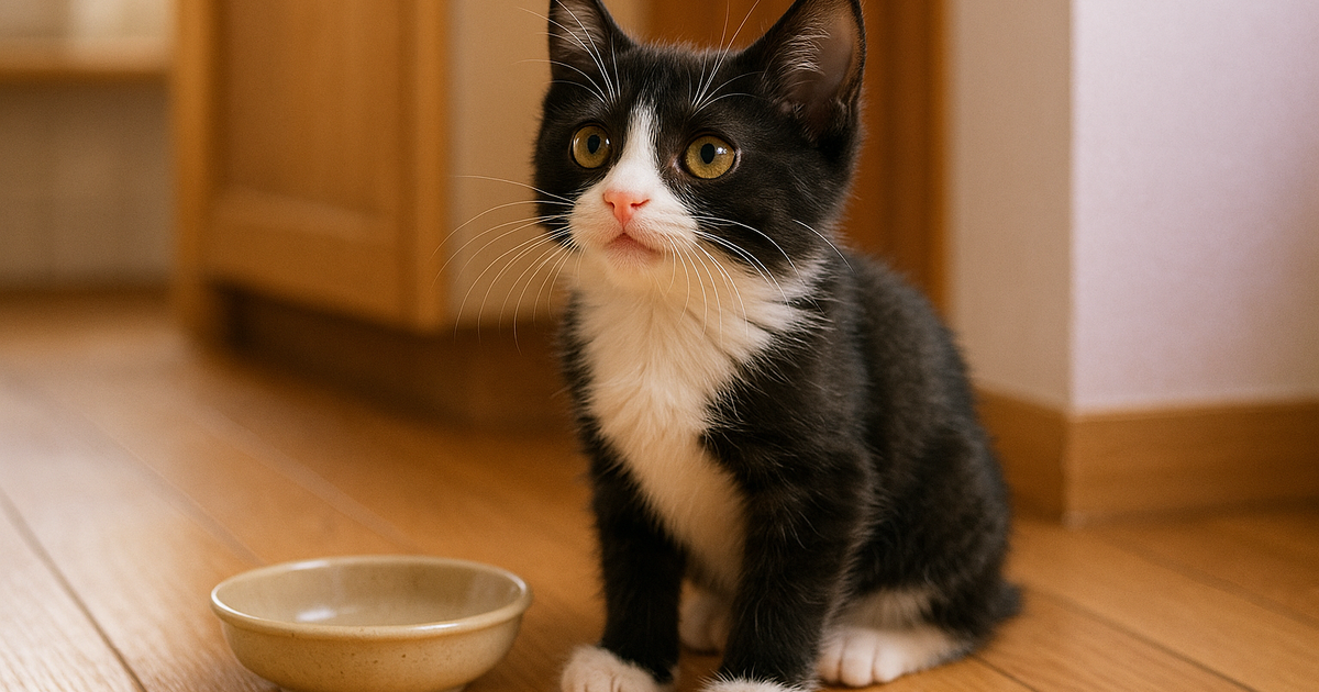 子猫のごはんの時間割は人に合わせていい？