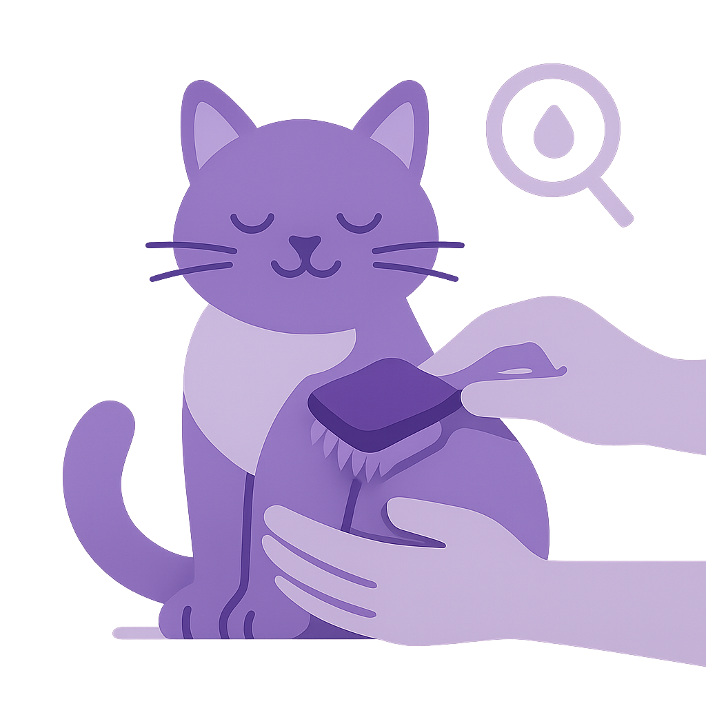ノミによる皮膚の炎症 イラスト
